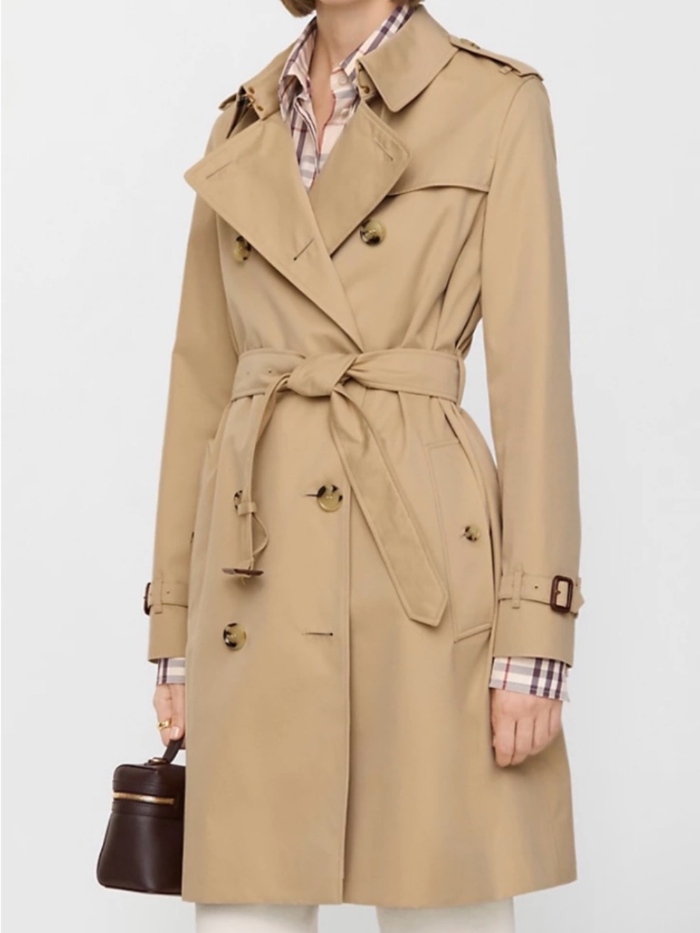 Burberry Kensington Heritage Trench Coat Honey Beige (Size US 2 / UK 4 / IT 36)